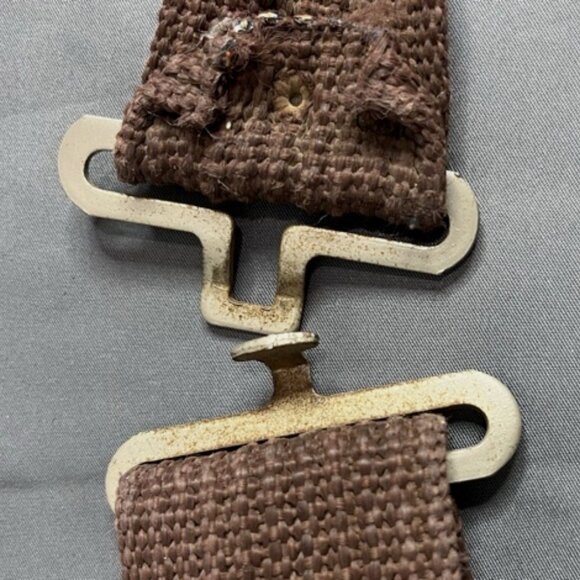 Leather Suede Carpenter Tool Belt Vintage Pockets Construction Electrician Work - Picture 7 of 8